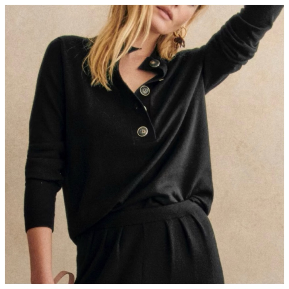 Sezane Timothy Jumper Black - Size XXL